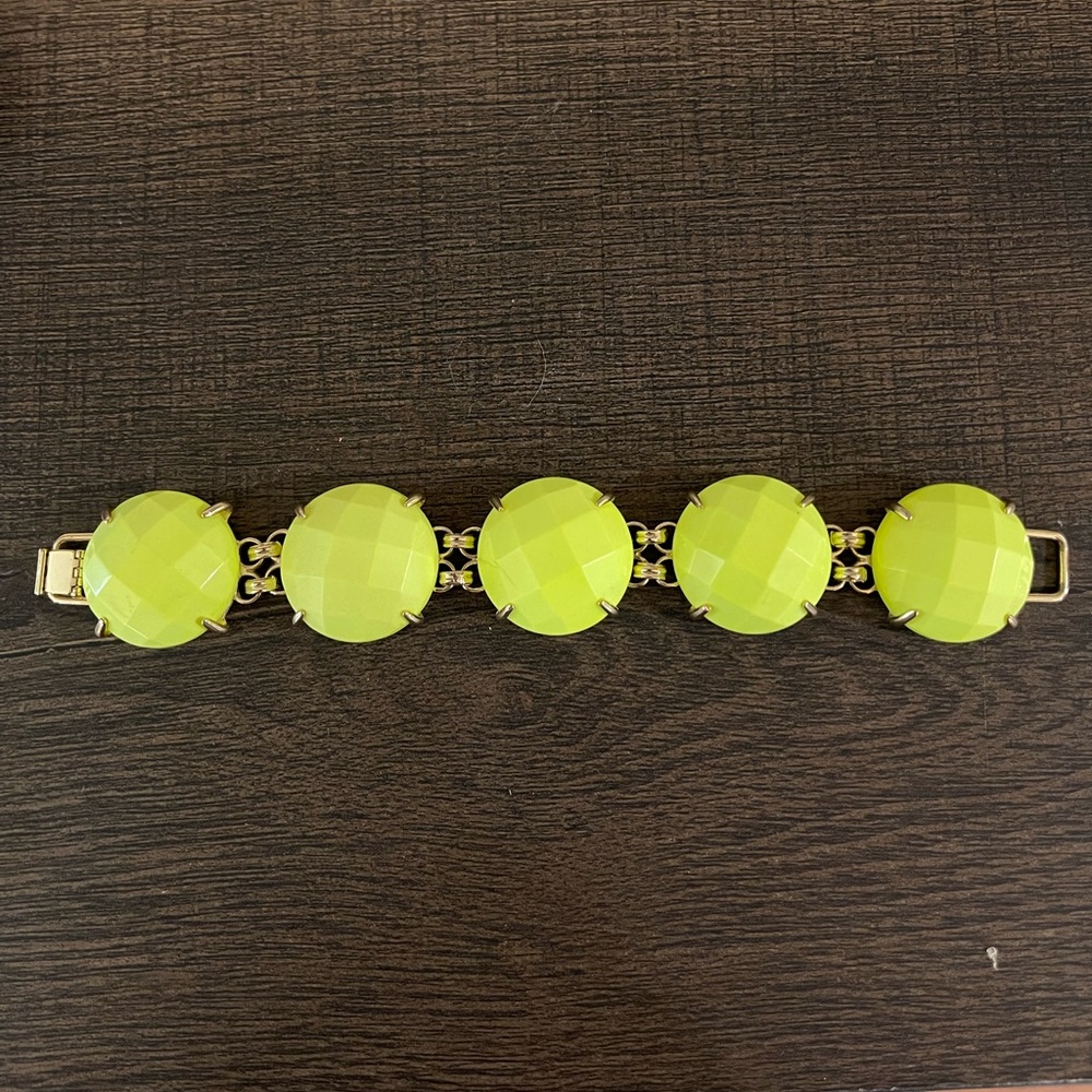 Rare Neon Yellow Kendra Scott Cassie Bracelet